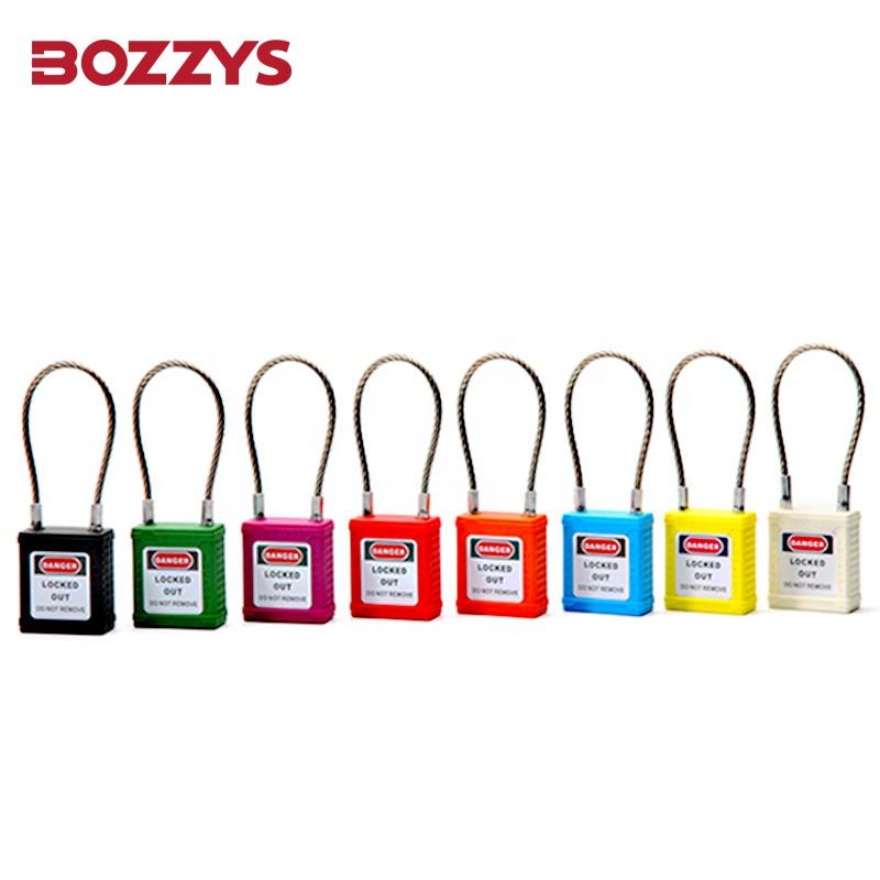 OSHA Compliant LOTO safety padlocks, assorted colors, durable plastic, by BOZZYS Factory